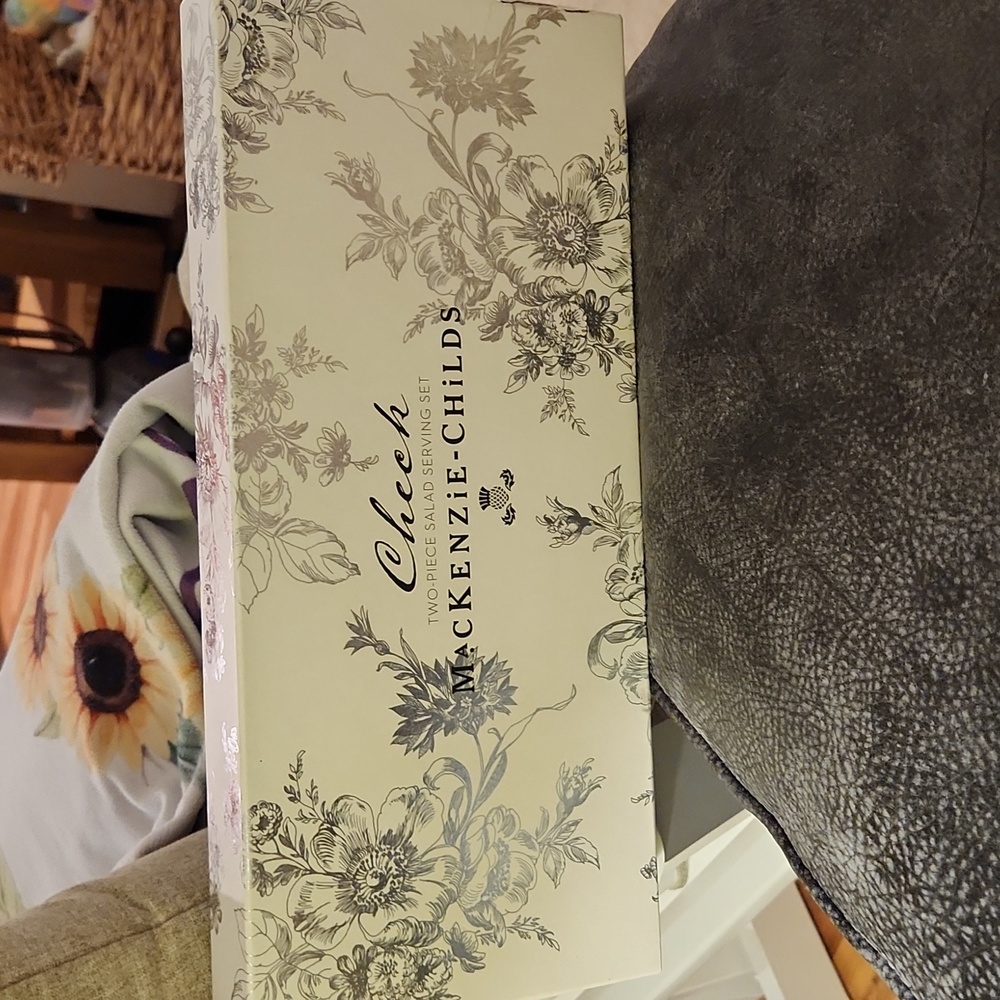 Mckenzie childs salad serving set